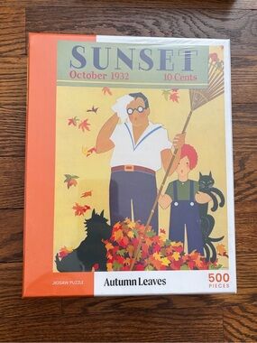 Sunset Magazine October 1932 Autumn Leaves 500 Pc Jigsaw Puzzle NEW